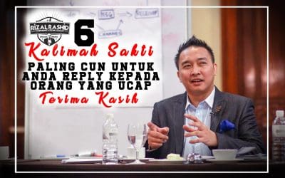 6 KALIMAH UNTUK REPLY KEPADA ORANG YANG UCAP TERIMA KASIH