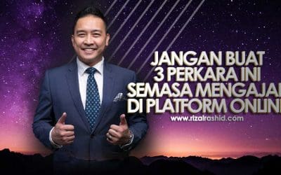 Jangan buat 3 perkara ini semasa mengajar di platform online