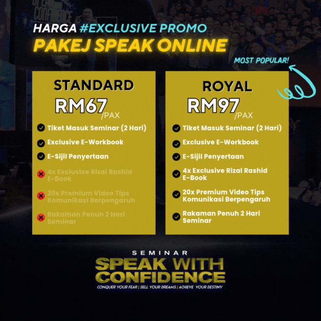 HARGA PAKEJ SPEAK ONLINE 2025 - EP speak with confidence exclusive promo price